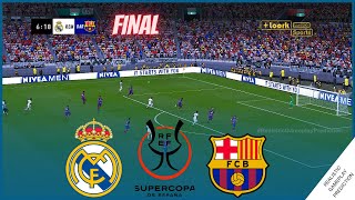 REAL MADRID vs FC BARCELONA  Final Spanish Super Cup 2024 • Simulation amp Prediction [upl. by Mac]