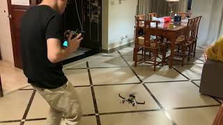 Intermeshing Quadcopter Altitude Hold function Testing with Safety Pulley [upl. by Ailaht]