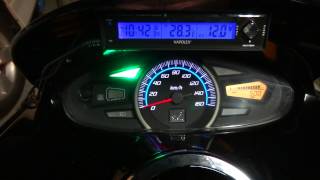 PCX125に時計気温計電圧計をつけてみた [upl. by Ellinet]