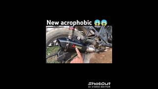 😱New acrophobic exhaust👍 silencer trending vairalvideo 😱🤟 [upl. by Kcirdehs995]