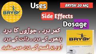 How To Use Brysk 20 Mg  Piroxicam Beta Cyclodextrin  Best Pain Killer  Side Effects [upl. by Alguire]