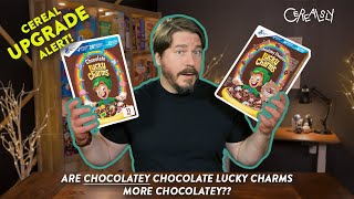 New CHOCOLATEY Chocolate Lucky Charms review Is it an upgrade [upl. by Atiekan]