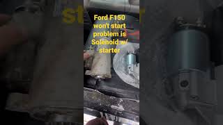 Ford F150 Replace New Solenoid amp Starter [upl. by Rfinnej]