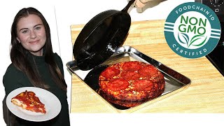 This changed the way I do pizza Cast Iron Upside Down Pizza [upl. by Ulund]