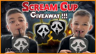 Screan IV GHOSTFACE CUP GIVEAWAY  Scream movie 2023 merchandise  CINEMARK GHOSTFACE merchandise [upl. by Garibull]