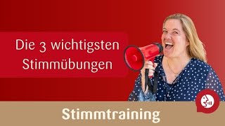 Stimmtraining  Die drei besten Stimmübungen [upl. by Eldwon849]