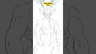 Super Saiyan Goku Digital Drawing shorts goku anime [upl. by Auhel]