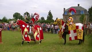 Les Médiévales de Thiétreville  Tournoi de chevalerie [upl. by Gnilyam]