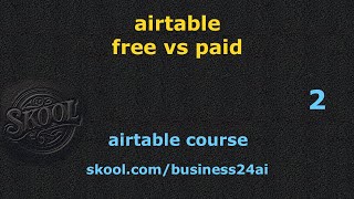 Airtable paid vs free [upl. by Ralston734]