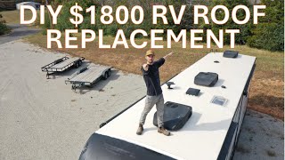 RV ROOF REPLACEMENT FOR UNDER 2000 [upl. by Ardnama]