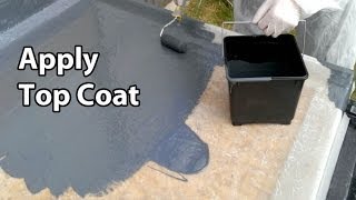 Part 5 Fibreglass RoofingTopcoat  GRP Flat roof colour [upl. by Maud722]