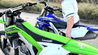 Kawasaki Kx450f vs Yamaha Yz450f [upl. by Arundell]