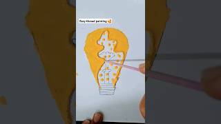 Easy thread painting 🥰 satisfying trending viralvideo shorts subscribe shortsfeed [upl. by Roley]