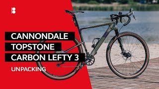 🇺🇦 Cannondale TOPSTONE Carbon Lefty 3 2021 Распаковка и обзор велосипеда [upl. by Aitekram]