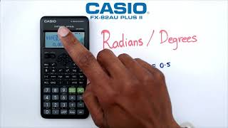 How to Change Angle to Degrees or Radians on a Casio FX82AU Plus II [upl. by Missy997]