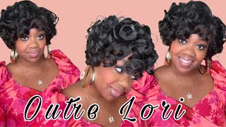 Outre perfect hairline Lori 13x4 lace front wig [upl. by Annayt546]