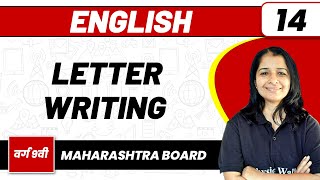 LETTER WRITING 14  English Grammar  Class 9thMaharashtra Board [upl. by Nnyltak]