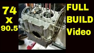 FULL BUILD  VW Engine flat 4  Start to finish  1904cc 74 stroke  type 1  Bulletproof [upl. by Vanthe]