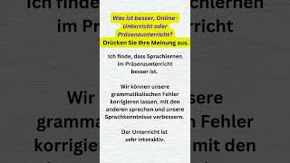 Thema Sprachlernen b1prufung  mündlicheprüfung  alltagsdeutsch  germangrammar [upl. by Burbank]