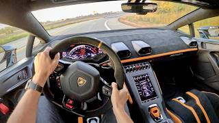 The Lamborghini Huracan STO is my new Favorite Supercar  POV Sunrise Drive [upl. by Michail]