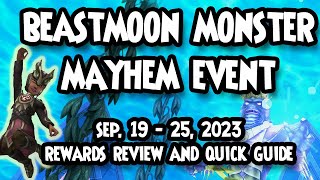 Wizard101 🌕BEASTMOON MONSTER MAYHEM EVENT  Sept 19  25 2023🌕 [upl. by Ilbert655]