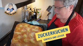 Zuckerkuchen oder Butterkuchen einfach und lecker [upl. by Hosfmann458]