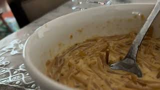 I am eating lunch it is fideo con mayonesa and with bottle of water part two [upl. by Nuhsed]