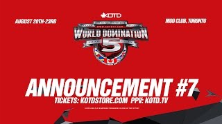 KOTD  WD5  Announcement 7 [upl. by Sarazen591]