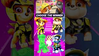 Yellow Skye vs Rubble vs Yellow Chase vs Yellow Rocky 3 pawpatrol tileshop shorts [upl. by Puett]