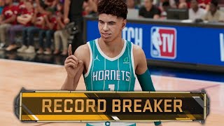 NBA 2K21 Next Gen LaMelo Ball My Career Ep 7  LaMelo Breaks an NBA RECORD [upl. by Matty]