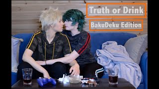 BNHA Cosplay   Truth or Drink  BakuDeku Edition [upl. by Anoet]