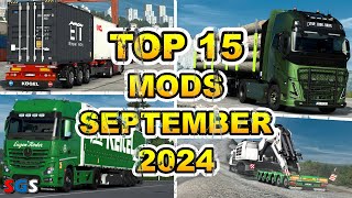 ETS2 151 TOP 15 MODS  SEPTEMBER 2024 [upl. by Jennee]