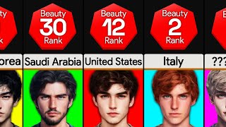 Comparison Most Handsome Men By Nationality [upl. by Frazer]