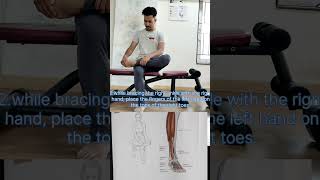 Beginners Seated toe Extensor Stretch [upl. by Llerrot]