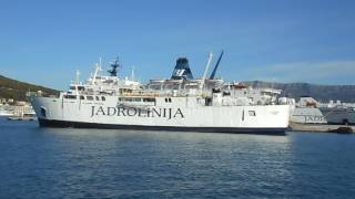 Arrival of ferry LASTOVO in Split 2492016 Jadrolinija [upl. by Enyaz458]