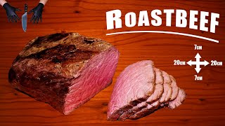 Medium Roastbeef explained in 2 MINUTES Reverse sear  Roastbeef Rezept Rückwärtsgaren  Rozbif [upl. by Carlisle]