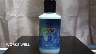 ✅ How To Use Bath and Body Works Signature Collection Mens Lotion Midnight Review [upl. by Even]