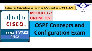 CCNA3 Exam OSPF Concepts and Configuration Exam Answers  Modules 12  OSPF Questions and Answers [upl. by Enyamert]