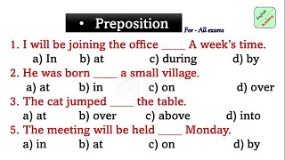 prepositions practice set18 for all competitive exams sscgd mts chsl englishacademybydeepakkr [upl. by Waldner]