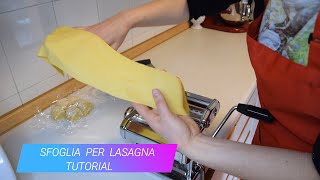 SFOGLIA PER LASAGNA TUTORIAL spiegata passo passo  consigli stesura conservazione [upl. by Htirehc393]