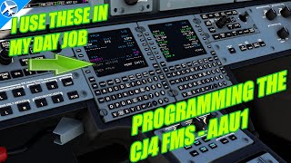 Citation CJ4 FMSFMC Tutorial  Microsoft Flight Simulator  Part 1 [upl. by Nilauqcaj]