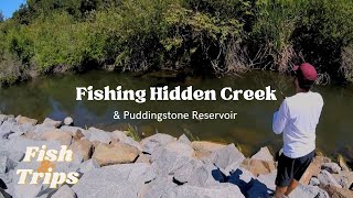 Fishing Hidden Creek amp Puddingstone Reservoir [upl. by Eemla]