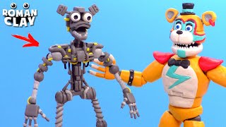 Glamrock Endoskeleton  ENDO with Clay ► FNAF Security Breach  Roman Clay Tutorial [upl. by Ettenirt]