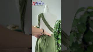 How to wear a convertible infinity dress tutorialsInfinityDresscom bridesmaiddress infinitydress [upl. by Yettie]