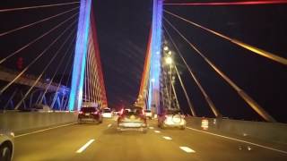 Driving by the all new kosciuszko Bridge from Brooklyn to QueensNew York [upl. by Donegan442]