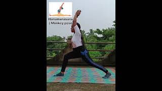 practice of Hanumanasana Monkey pose🧘‍♀️yoga fitness meditation yogapractice yogainspiration [upl. by Niwrehs809]