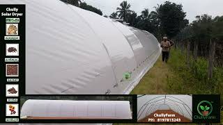 solar dryer  Chully solar dryer dryer for agriculture crops chullyfarm 8197815243 arecanut dryer [upl. by Ettenom]