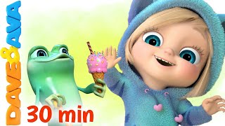 😍 Five Little Speckled Frogs and More Nursery Rhymes  The Ice Cream Song  Dave and Ava 😍 [upl. by Chuah]