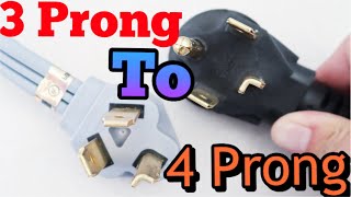 HOW TO CHANGE a 3 Prong Dryer Cord to 4 Prong  SUPER EASY [upl. by Herrle]