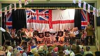 1940s inspired performance by Lyme Regis Town Band with Blackdown Acapella [upl. by Airotkiv]